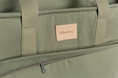 Nobodinoz Baby On the Go Su Geçirmez Anne Çantası, Olive Green Anne Çantası