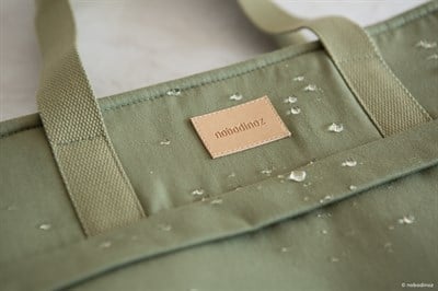 Nobodinoz Baby On the Go Su Geçirmez Anne Çantası, Olive Green Anne Çantası