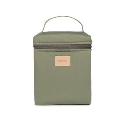 Nobodinoz Baby On the Go Su Geçirmez Beslenme Çantası, Olive Green Çocuk Çantası