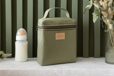 Nobodinoz Baby On the Go Su Geçirmez Beslenme Çantası, Olive Green Çocuk Çantası