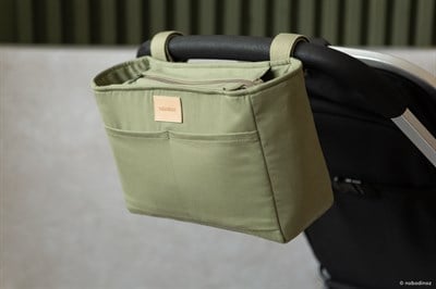 Nobodinoz Baby On the Go Su Geçirmez Bebek Arabası Düzenleyici Çanta, Olive Green Bebek Bakım