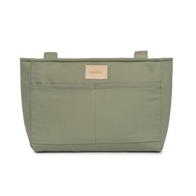 Nobodinoz Baby On the Go Su Geçirmez Bebek Arabası Düzenleyici Çanta, Olive Green Bebek Bakım