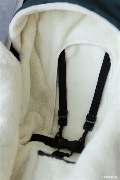 Nobodinoz Baby On the Go Su Geçirmez Footmuff Carbon Blue Bebek Bakım