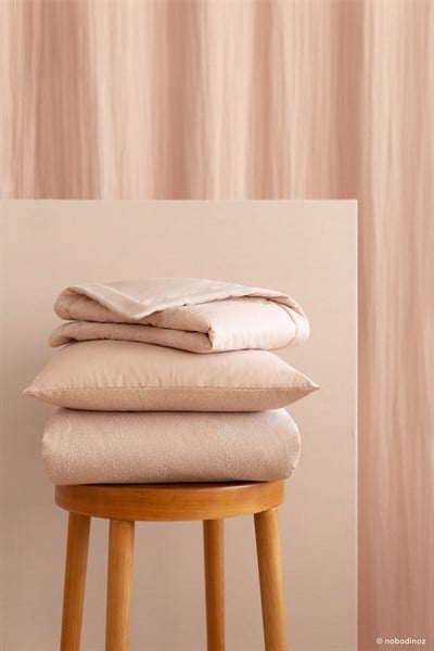 Nobodinoz Laponia Battaniye Mini, White Bubble/Misty Pink Battaniyeler