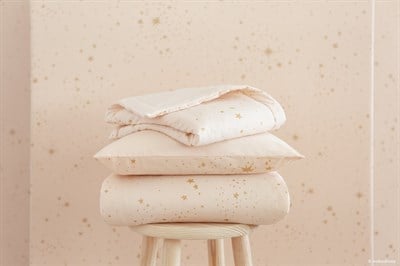 Nobodinoz Laponia Mini Battaniye Gold Stella /Dream Pink Battaniyeler