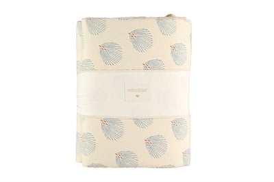 Nobodinoz Nest Yatak Koruyucu - Blue Gatsby / Cream Nevresimler