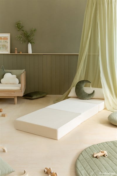 Nobodinoz Puf, Sleepover Kadife, Olive Green Puflar Ve Minderler