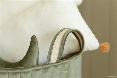 Nobodinoz Savanna Kadife Oyuncak Çantası Olive Green Çocuk Çantası