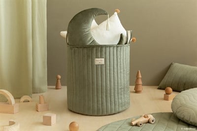 Nobodinoz Savanna Kadife Oyuncak Çantası Olive Green Çocuk Çantası