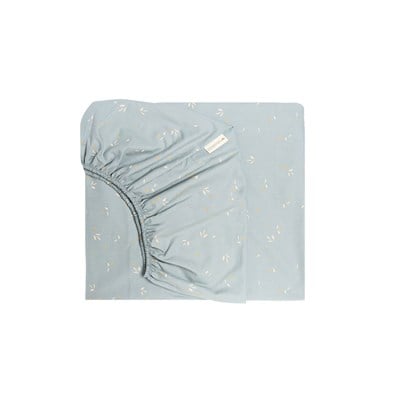Nobodinoz Tibet Çarşaf Baby, Willow Blue Nevresimler