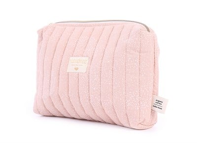 Nobodinoz Travel Mini Bag White Bubble/Misty Pink Anne Çantası