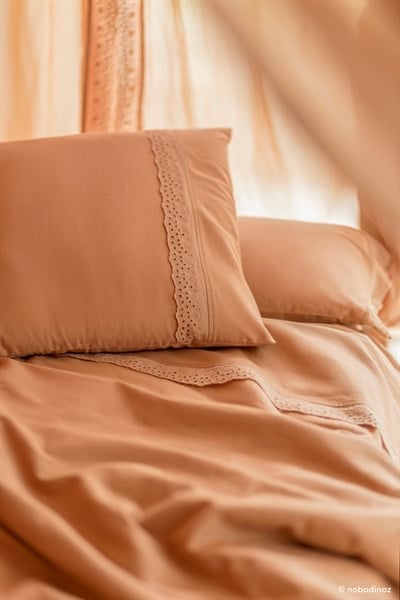 Nobodinoz Vera Çocuk Yatak Nevresim Set, Sienna Brown Tekstil