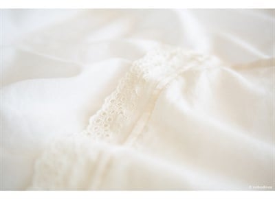 Nobodinoz Yastık, Vera Round Lace, Naturel Yastıklar