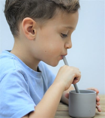 OiOi OiOi Silikon Bardak, Powder Grey Bardaklar