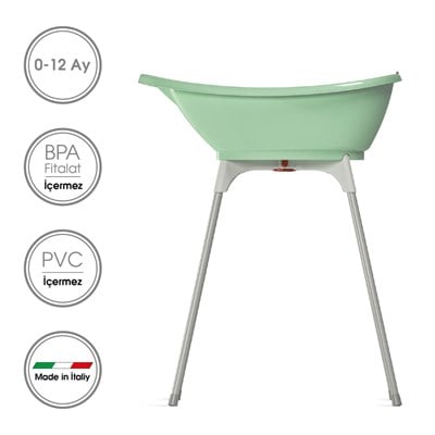 OkBaby Bella Çift Yönlü Banyo Küveti & Küvet Taşıyıcı 0-12 ay / Yeşil