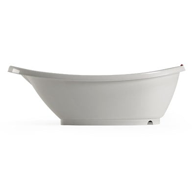 OkBaby Bella Çift Yönlü Banyo Küveti 0-12 ay & Splash Bebek Duşu & Doğal Banyo Süngeri No.10 / Gri