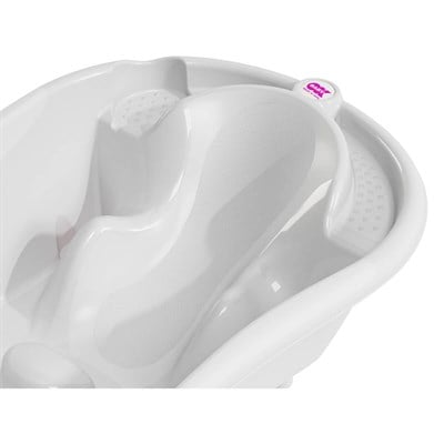 OkBaby Onda Evol Banyo Küveti & Küvet Taşıyıcı Beyaz / Banyo Güvenlik Seti Hediye