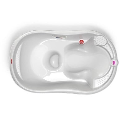 OkBaby Onda Evol Banyo Küveti & Küvet Taşıyıcı Beyaz / Banyo Güvenlik Seti Hediye