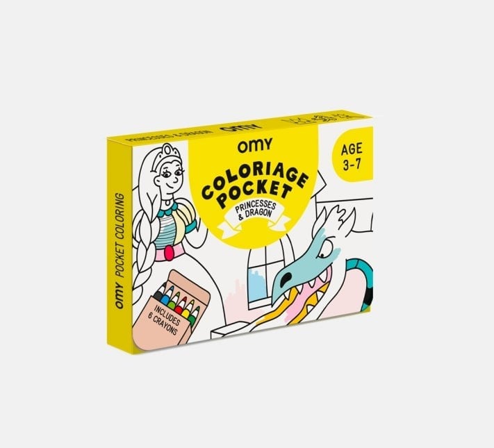OMY Coloring Pocket - Princess & Dragons
