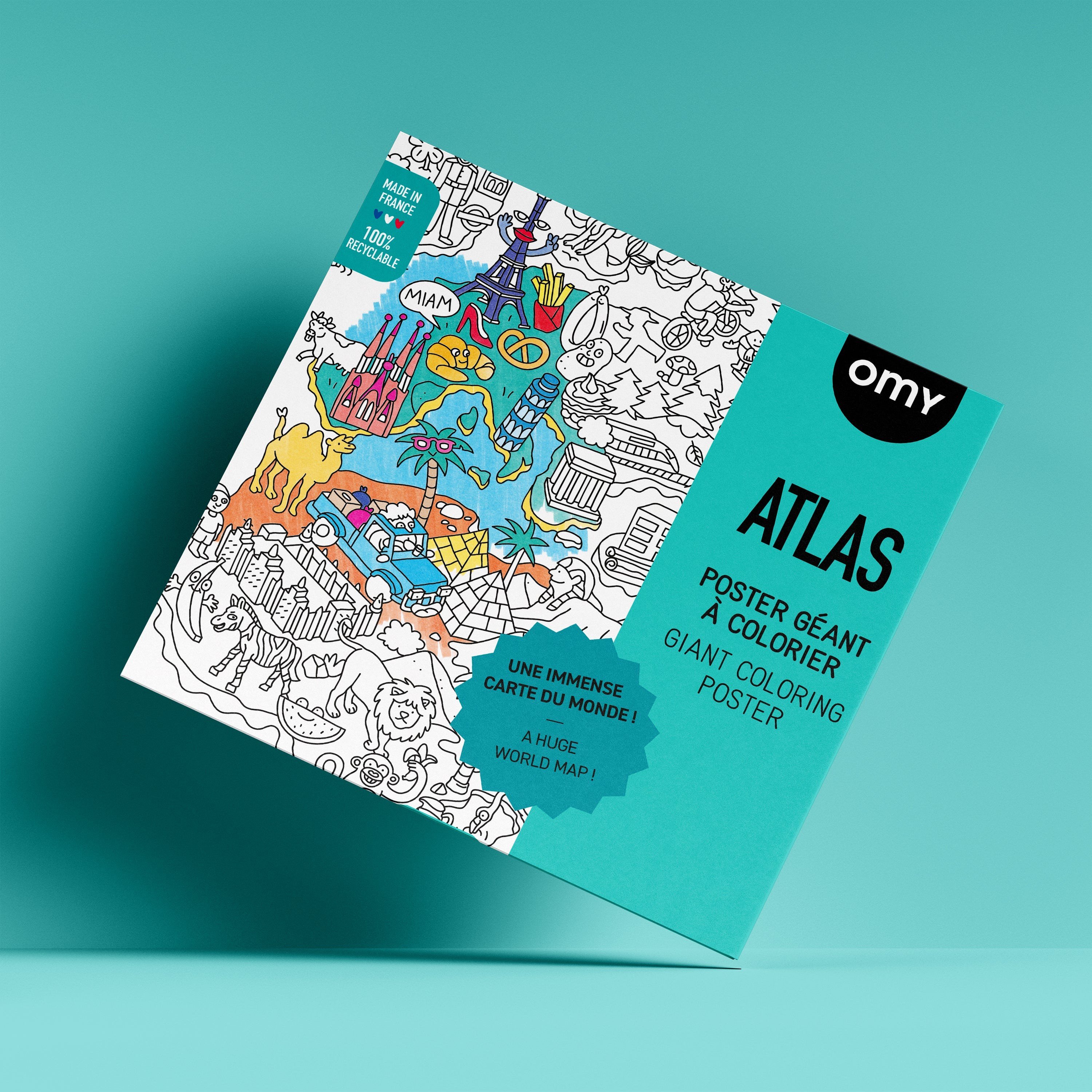 OMY Coloring Poster - Atlas