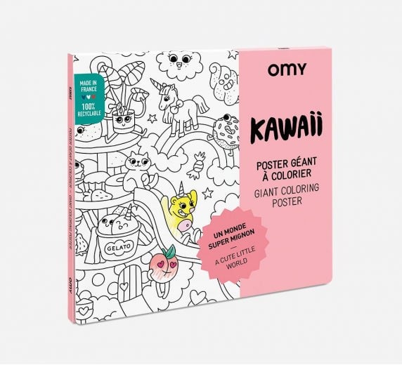 OMY Coloring Poster - Kawaii