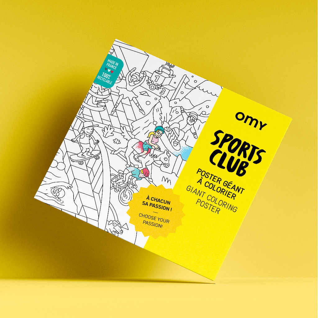 OMY Coloring Poster - Sports Club