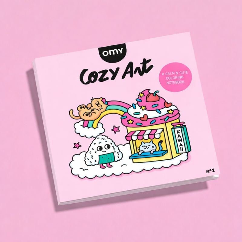 OMY Cozy Art Boyama Kitabı - Kawaii