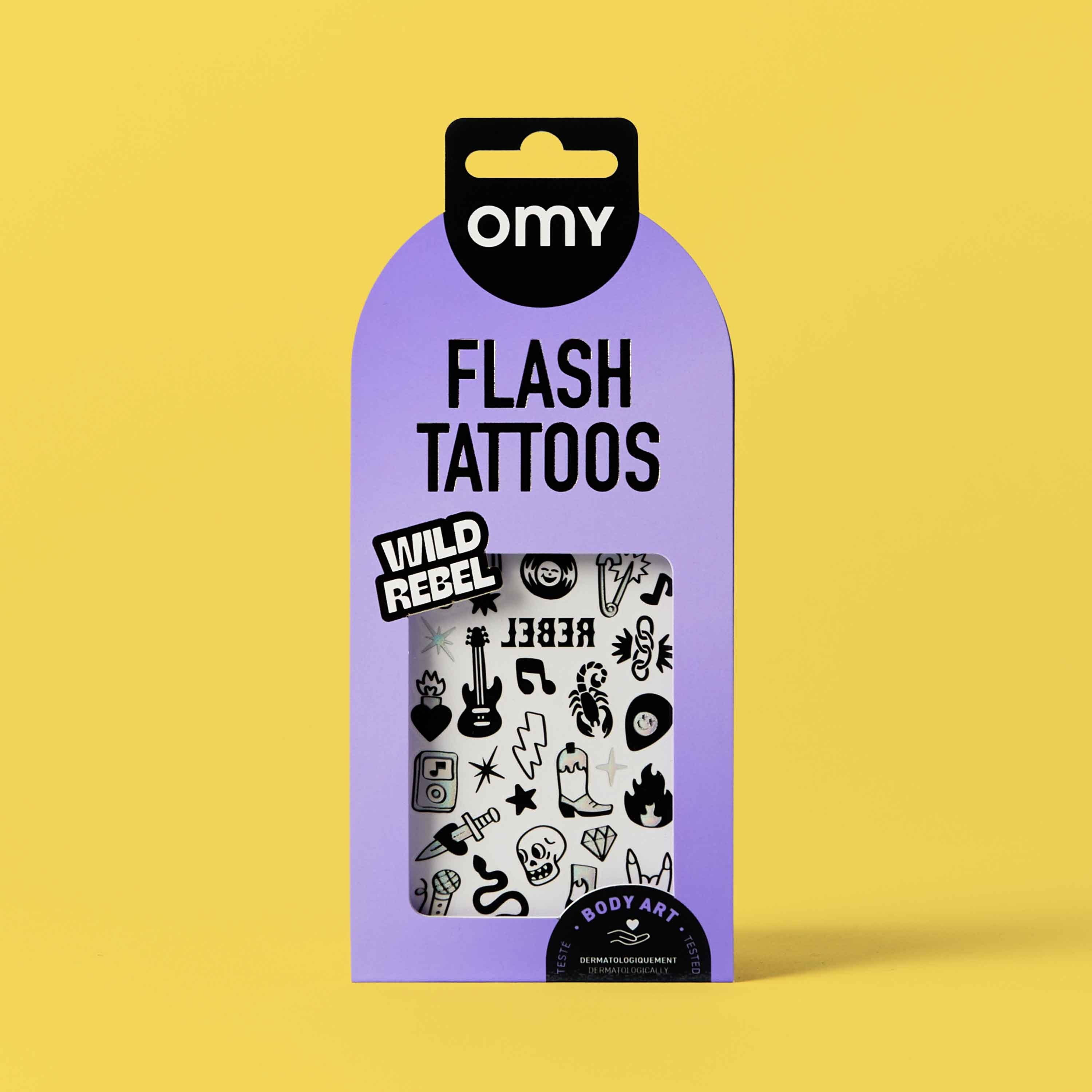 OMY Flash Tattoos Geçici Dövme - Wild Rebel