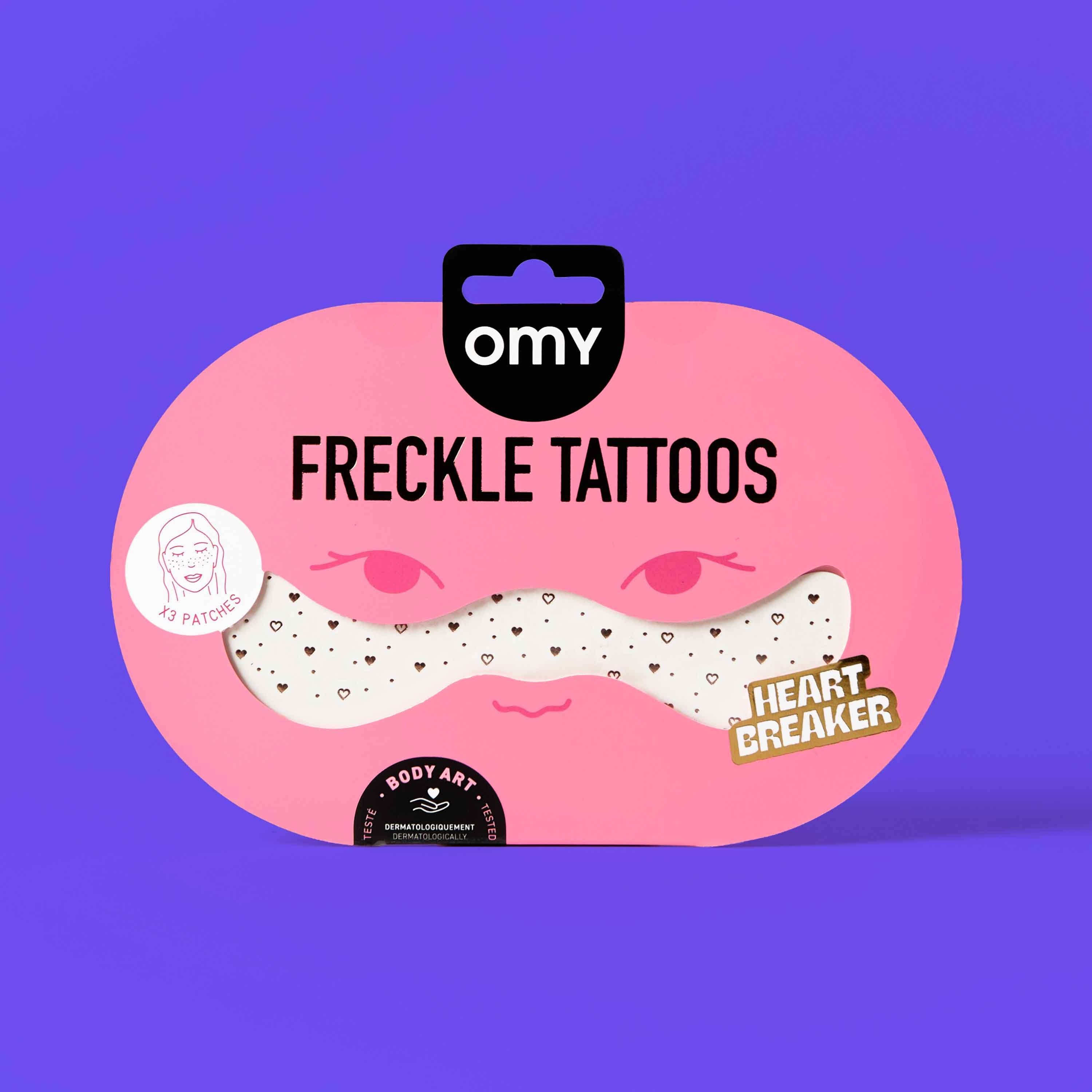 OMY Freckle Tattoos Çil Efektli Geçici Dövme - Heart Breaker