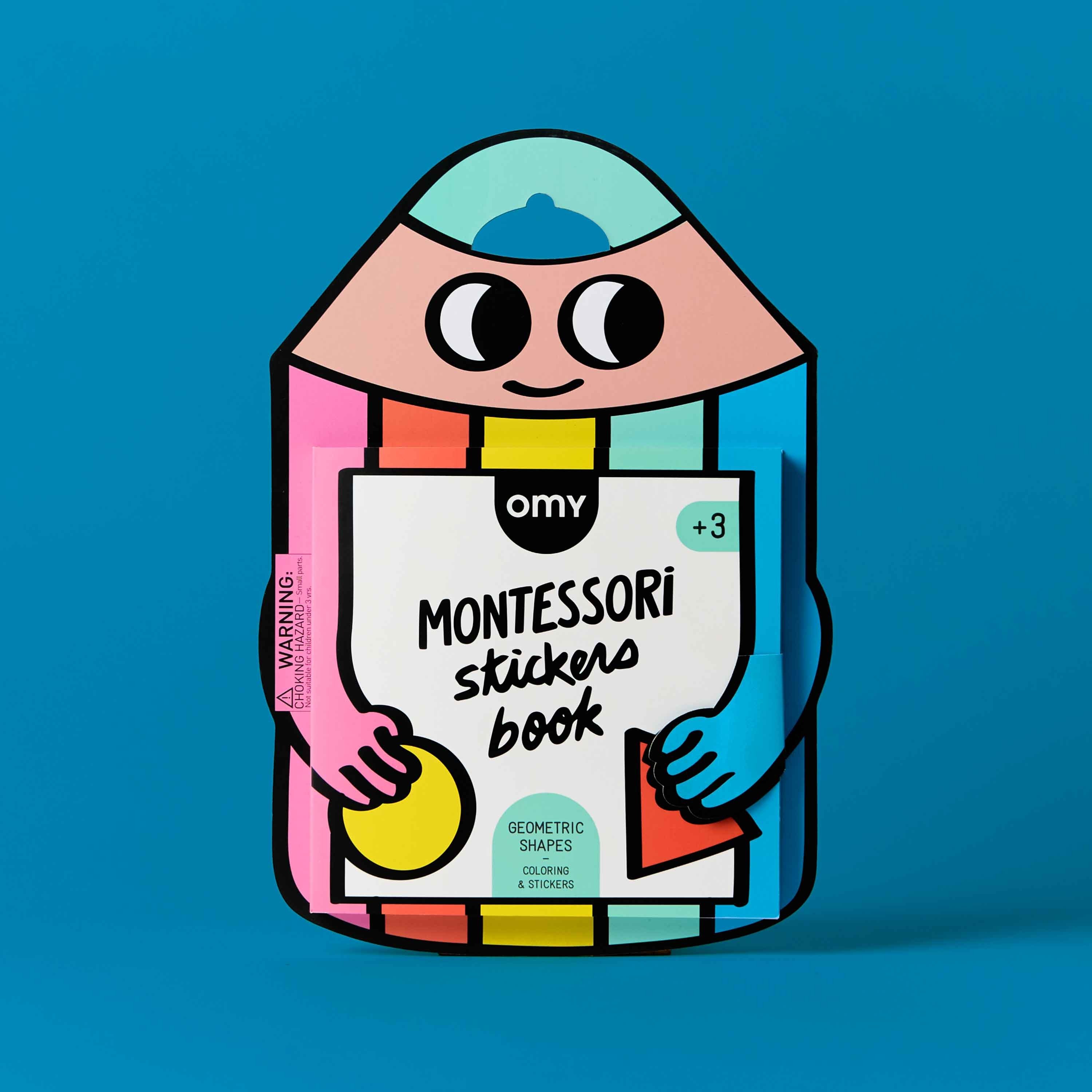 OMY Montessori Çıkartma ve Boyama Kitabı - Geometric Shapes