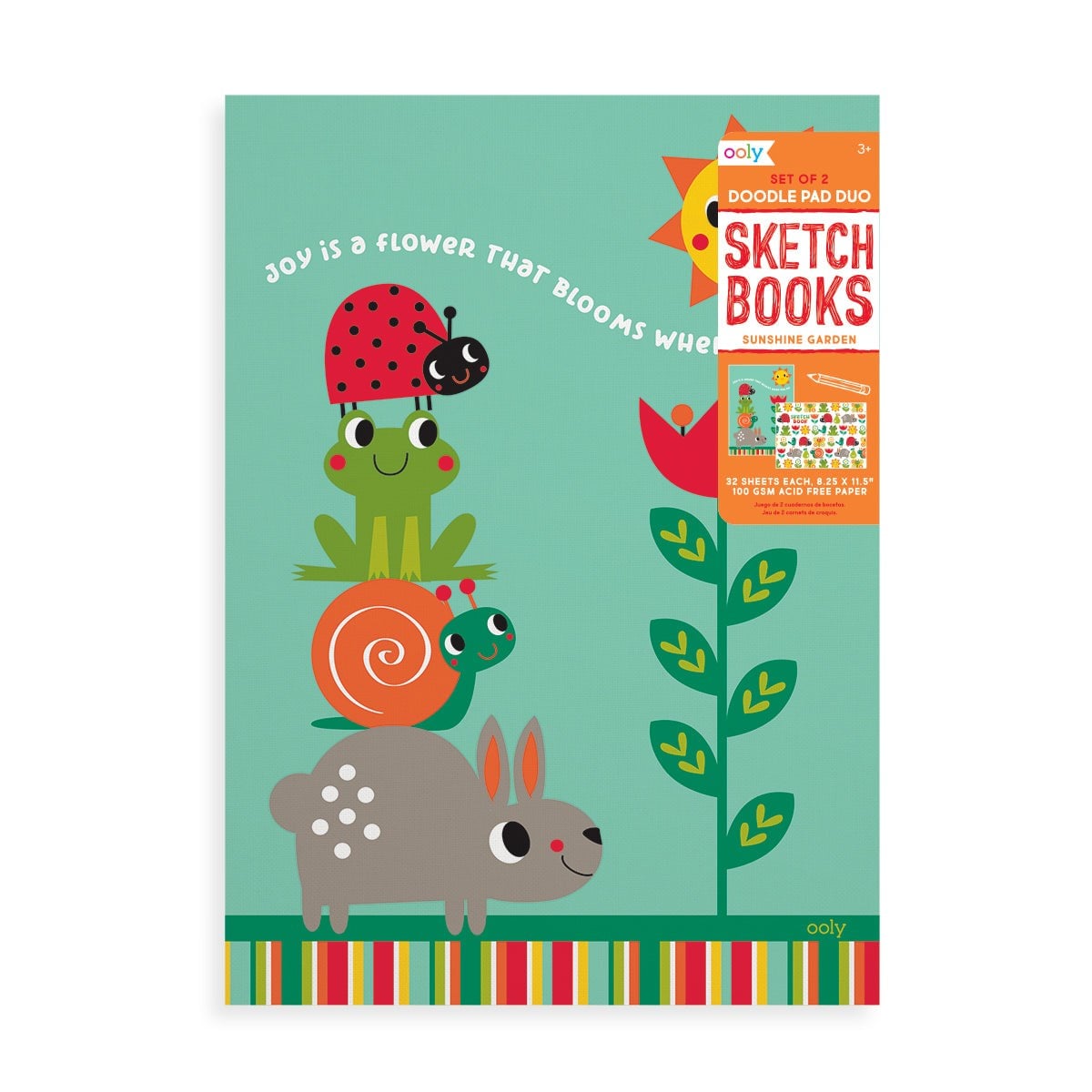 Ooly Doodle Pad 2'li Resim Defteri - Sunshine Garden