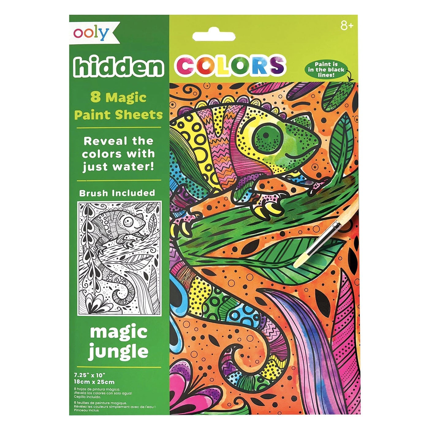 Ooly Hidden Colors Magic Paint Boyama Seti - Magic Jungle