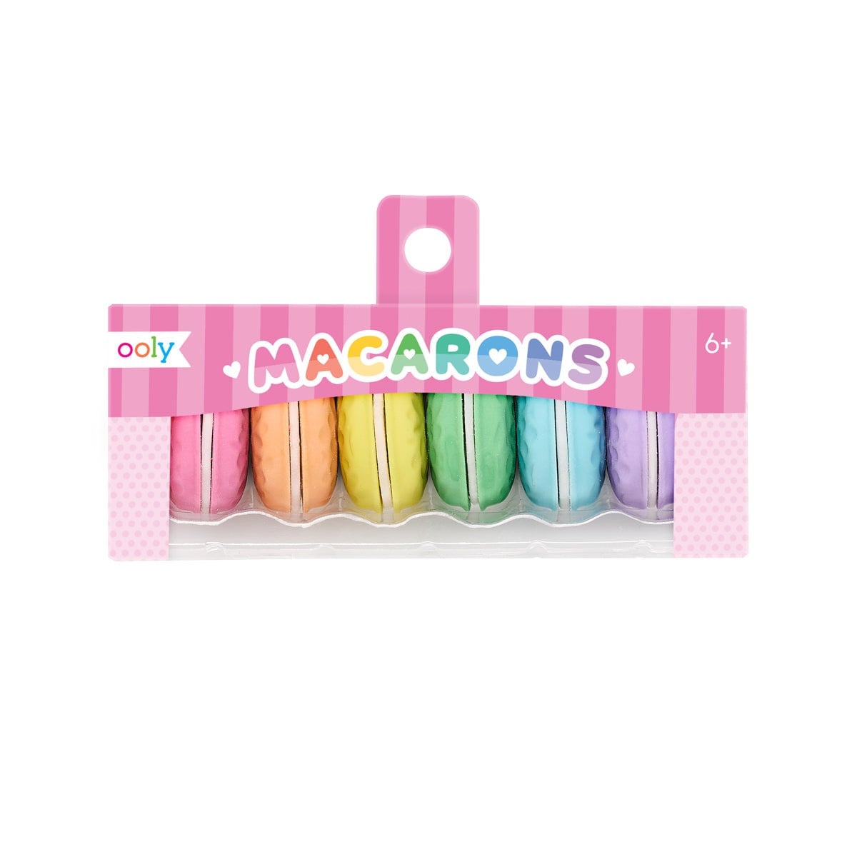 Ooly Macaron 6'lı Kokulu Silgi Seti