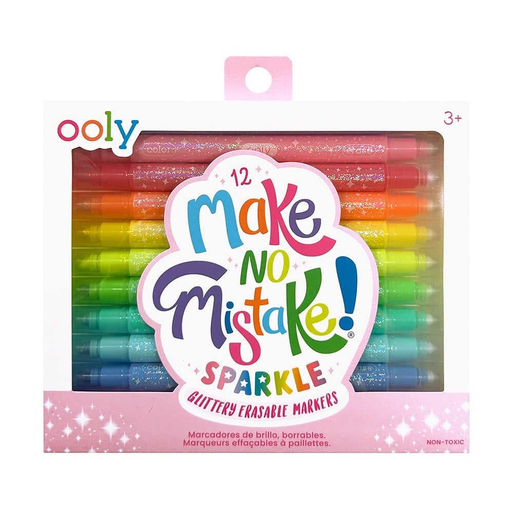 Ooly Make No Mistake Glitter Silinebilir 12’li Keçeli Kalem