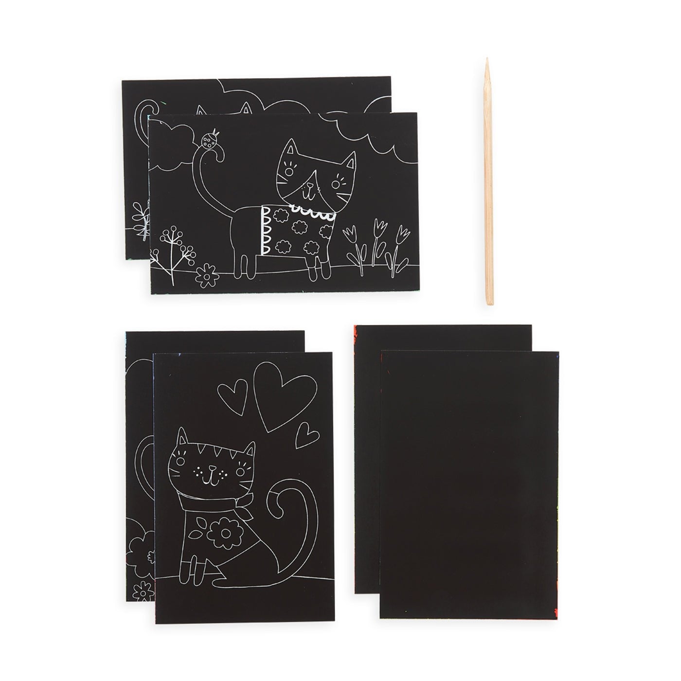 Ooly Mini Scratch & Scribble - Cutie Cats