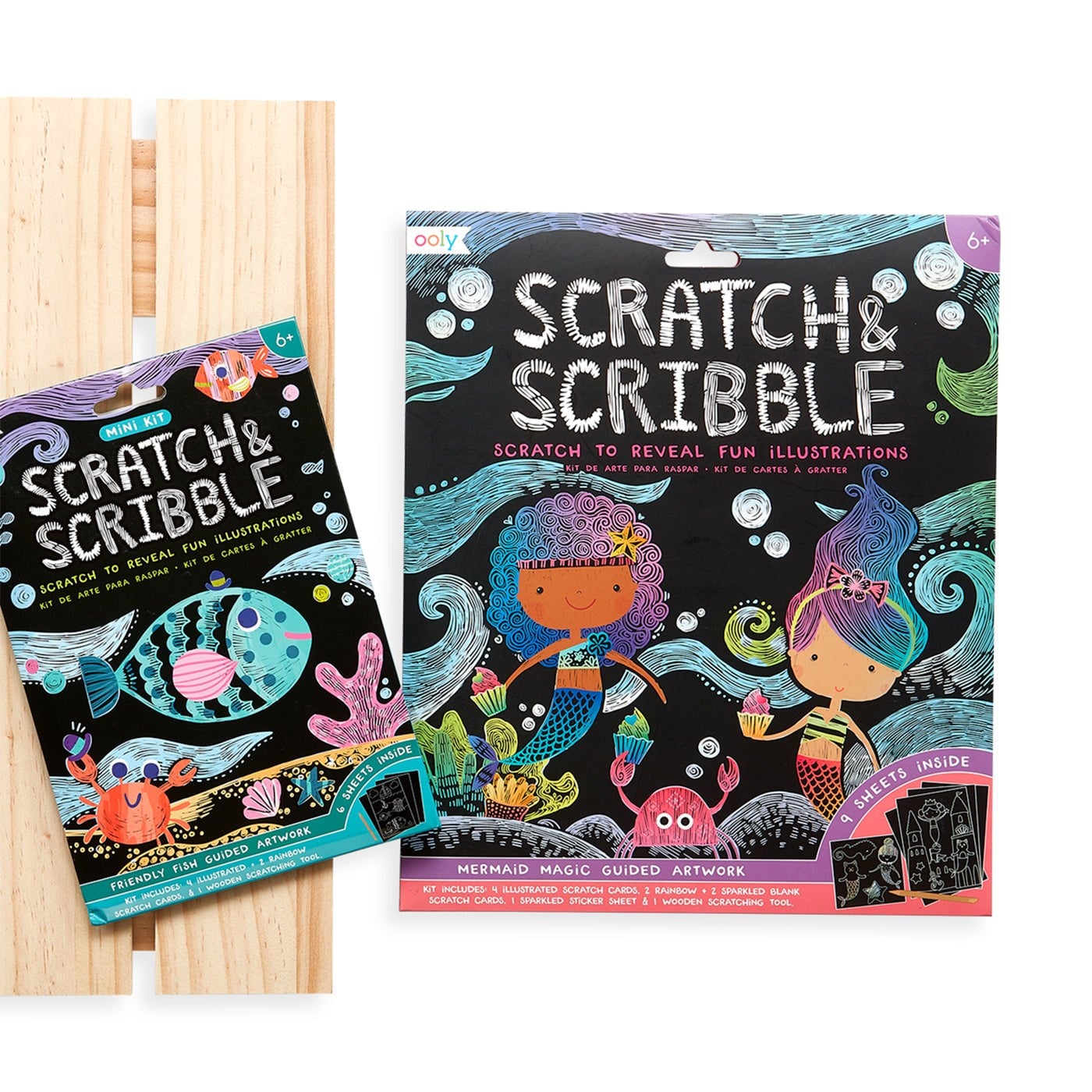 Ooly Mini Scratch & Scribble - Friendly Fish