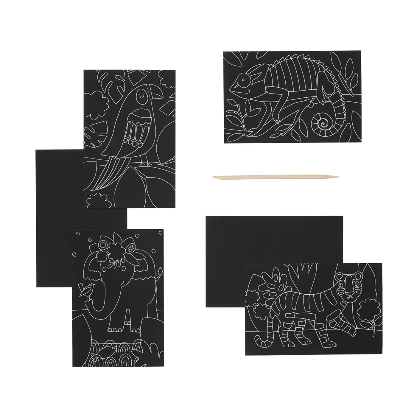 Ooly Mini Scratch & Scribble - Jungle Fun