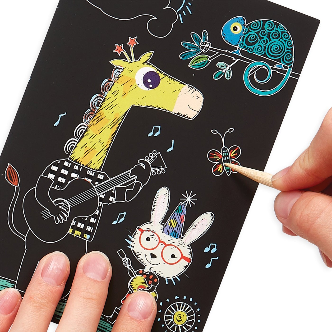 Ooly Mini Scratch & Scribble - Safari Party