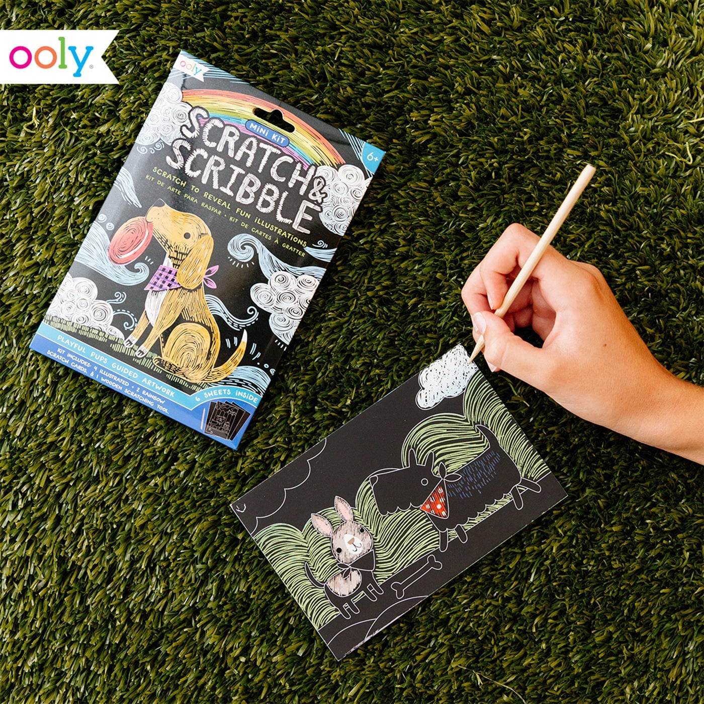 Ooly Mini Scratch & Scribble - Safari Party