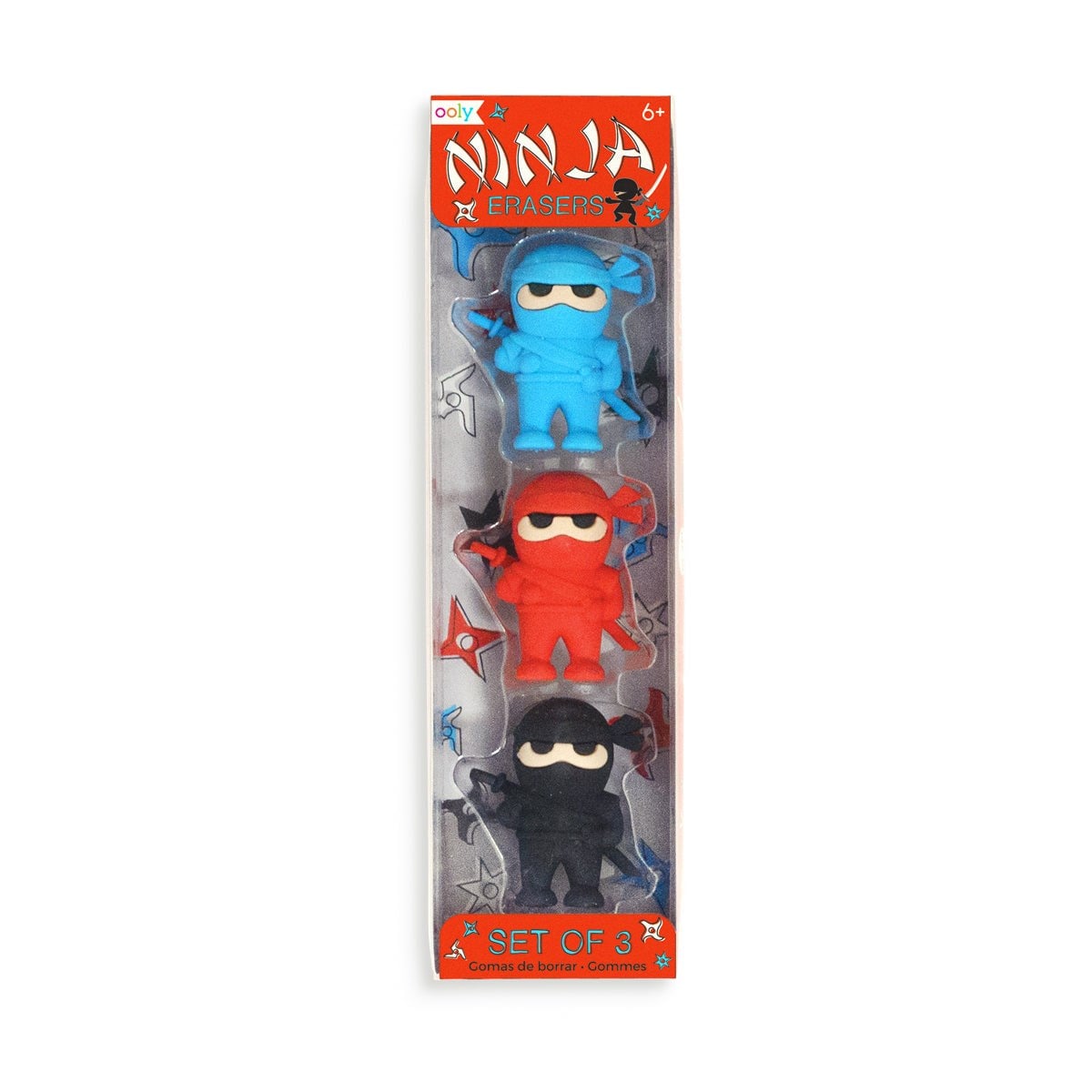 Ooly Ninja 3'lü Silgi Seti