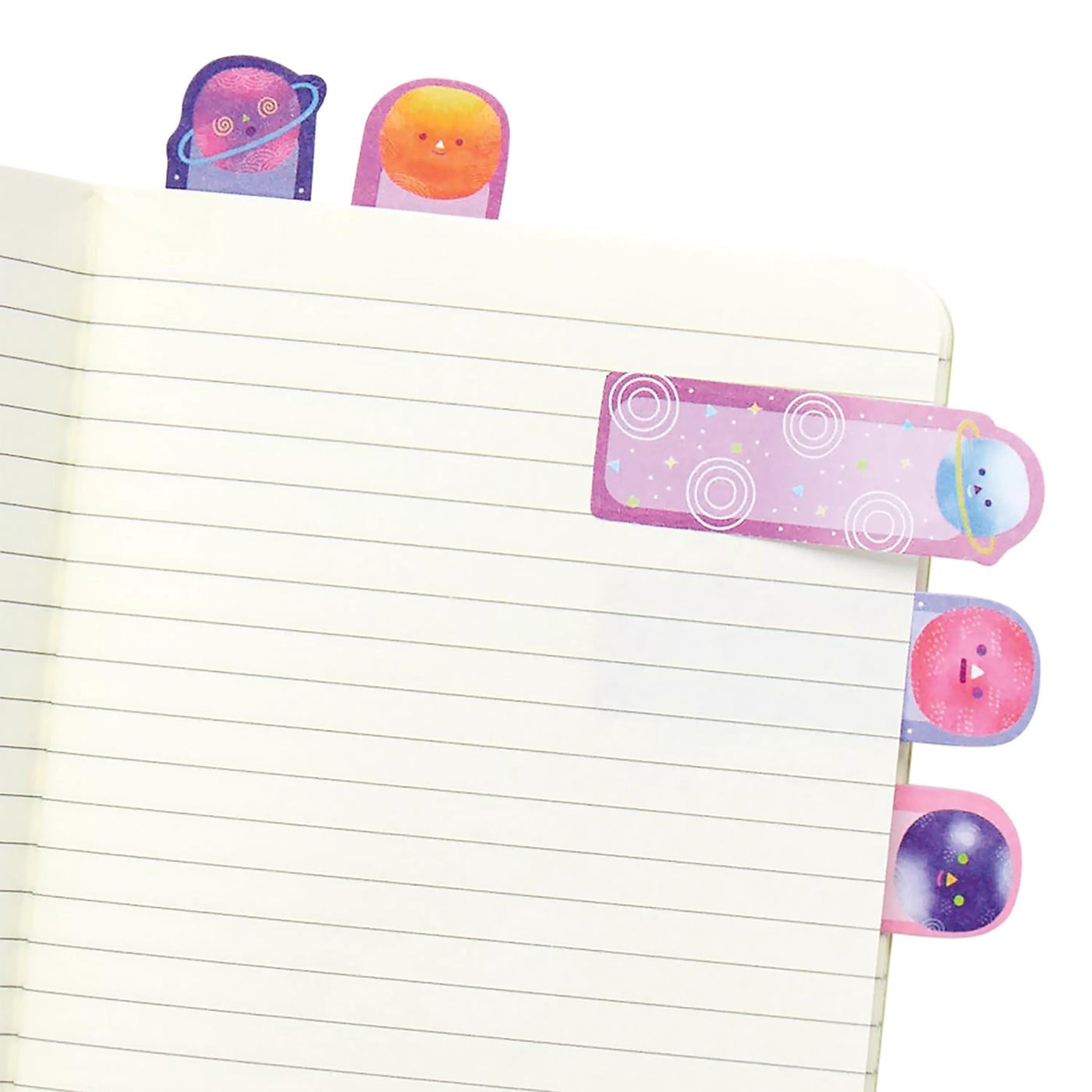 Ooly Note Pals Yapışkanlı Etiket Seti - Planet Pals