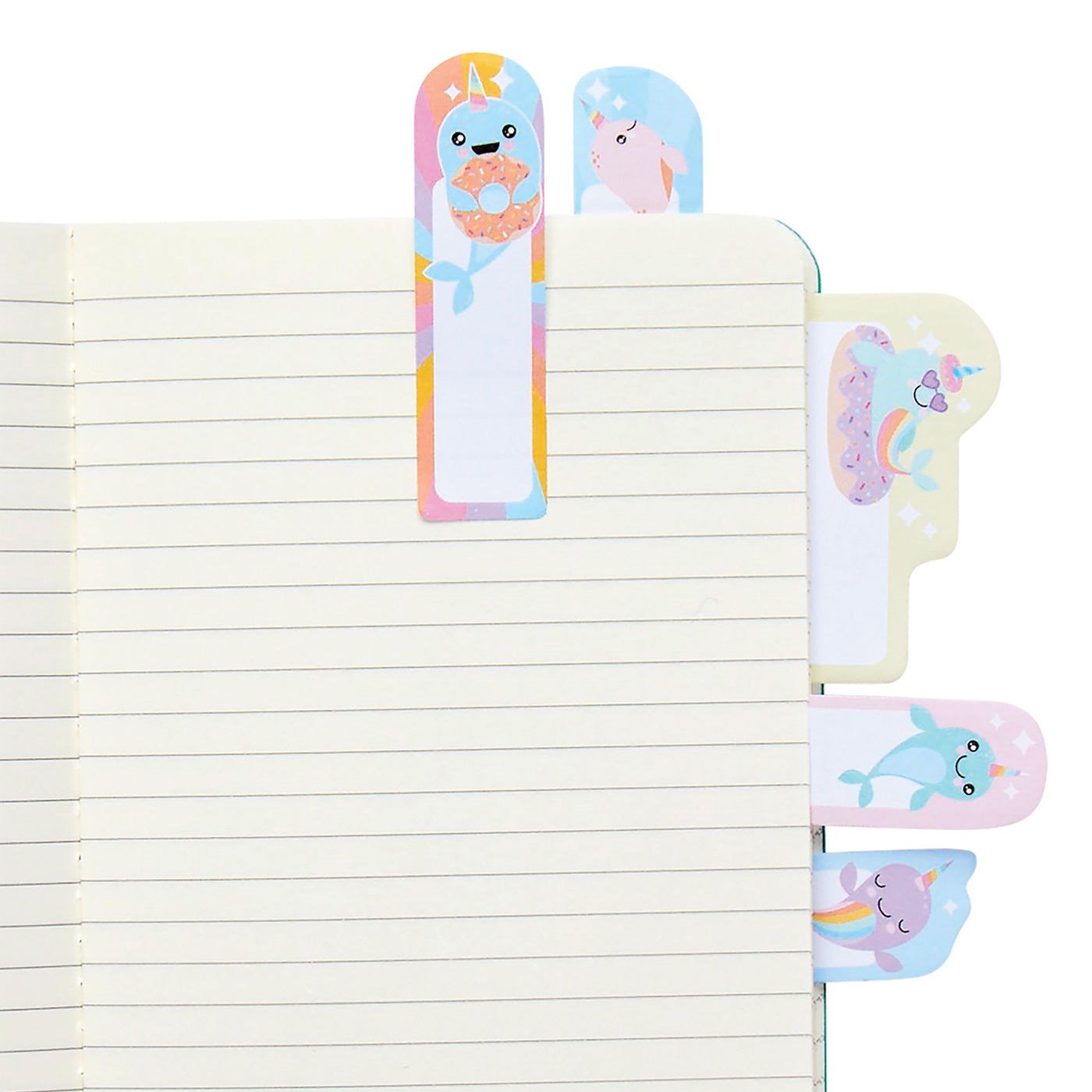 Ooly Note Pals Yapışkanlı Etiket Seti - Nom Nom Narwhals