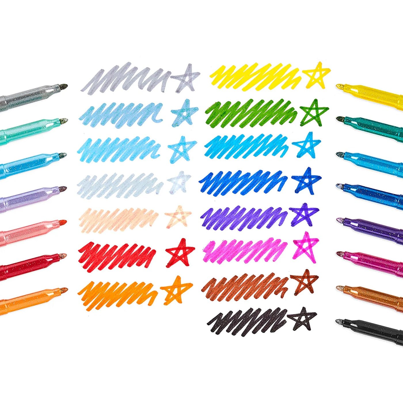Ooly Rainbow Sparkle Simi 15’li Keçeli Kalem
