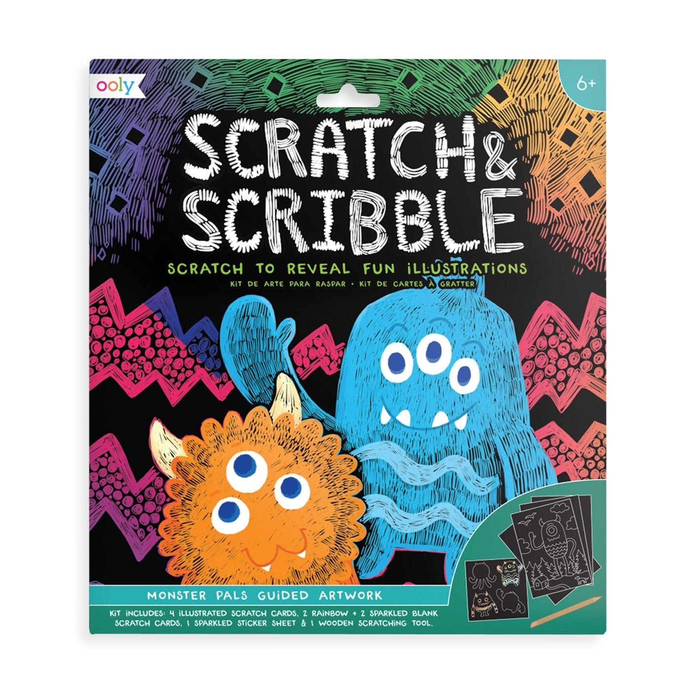 Ooly Scratch & Scribble - Monster Pals