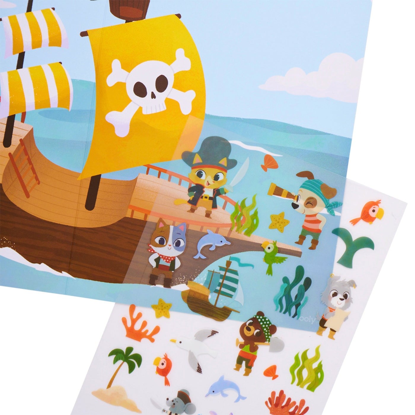 Ooly Set The Scene Transfer Çıkartma Seti - Ocean Adventure