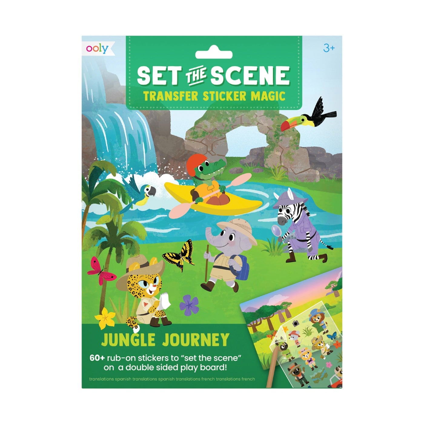 Ooly Set The Scene Transfer Çıkartma Seti - Jungle Journey