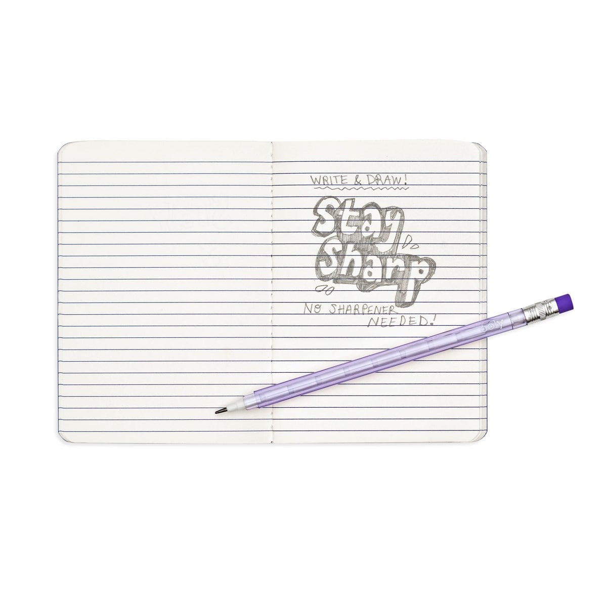 Ooly Stay Sharp Takmalı 6'lı Kurşun Kalem Seti