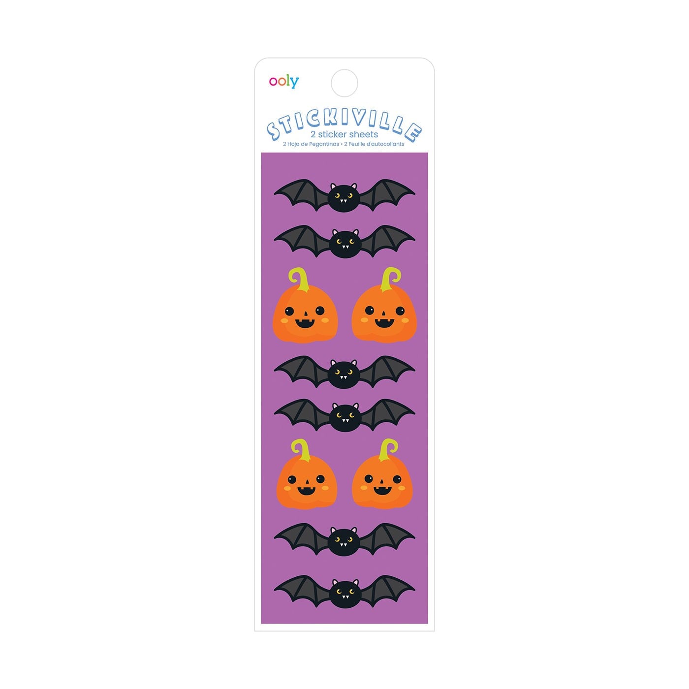 Ooly Stickiville Çıkartmalar - Bats & Jacks