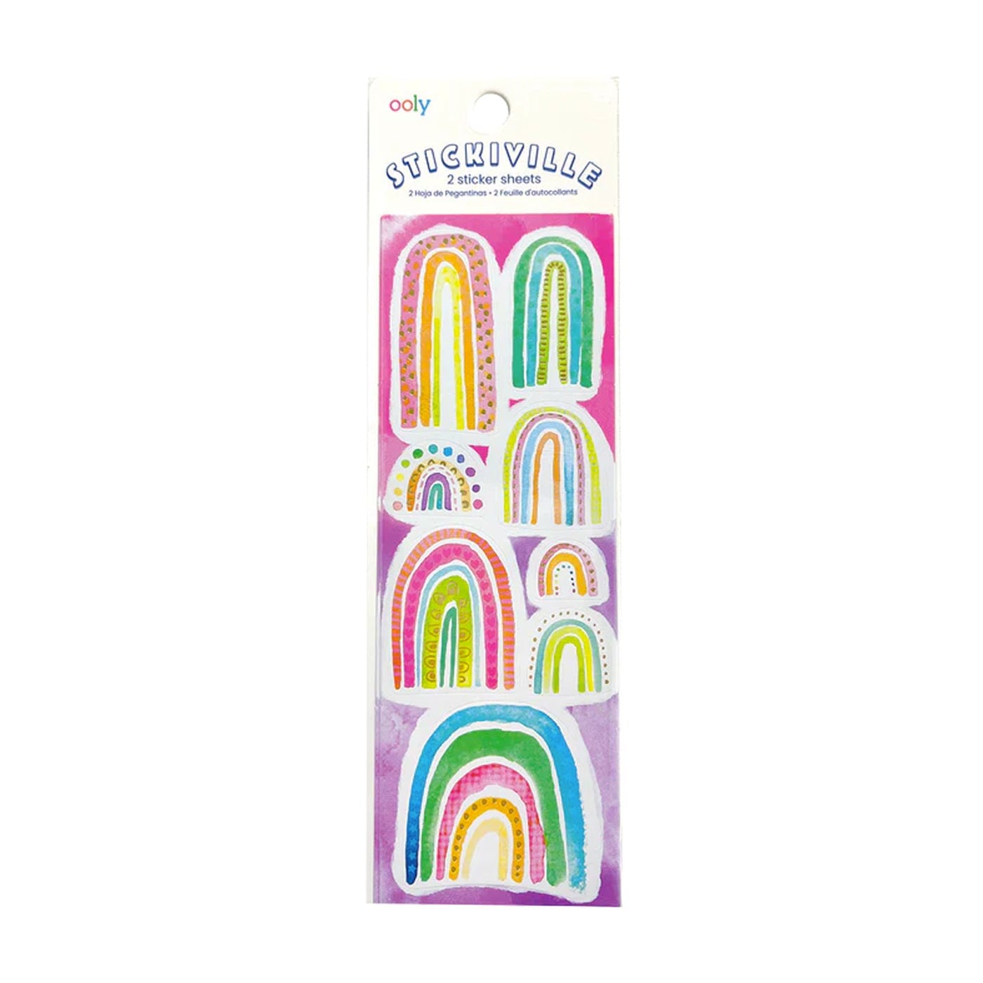 Ooly Stickiville Çıkartmalar - Watercolor Rainbows