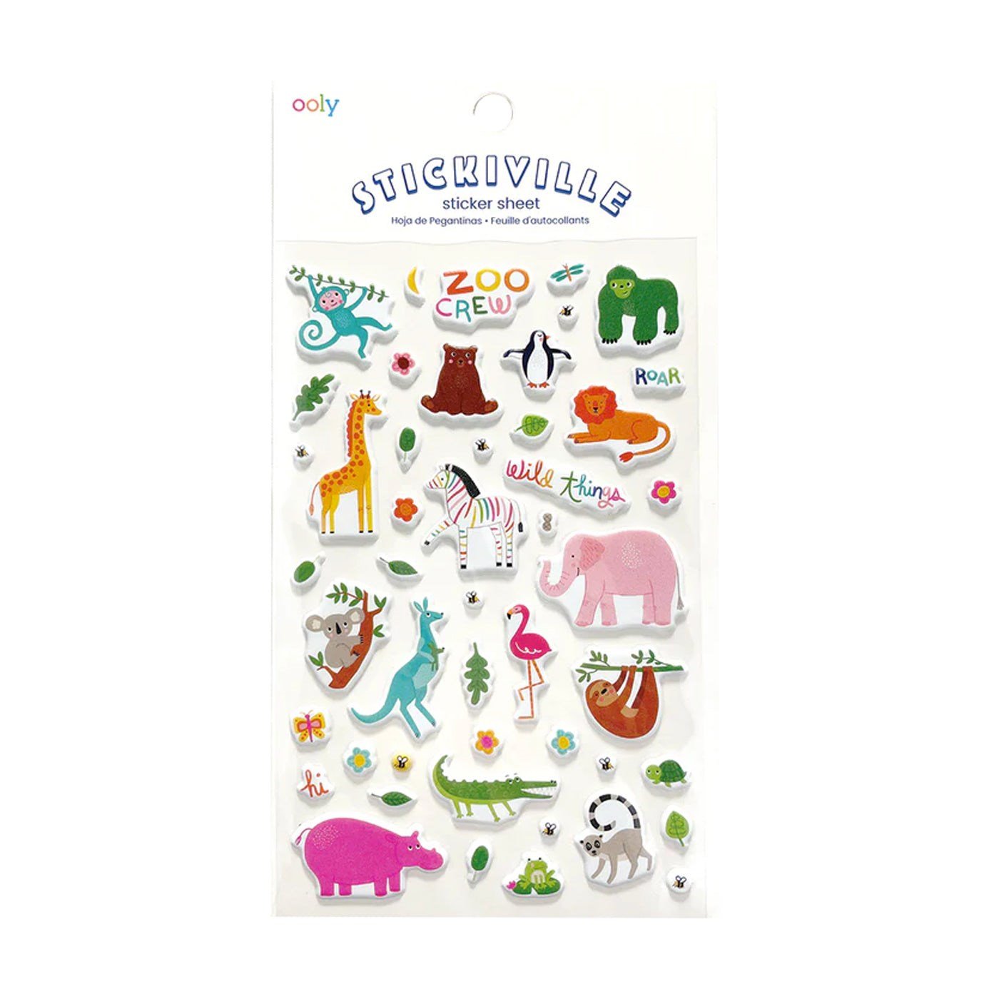 Ooly Stickiville Çıkartmalar - Zoo Crew